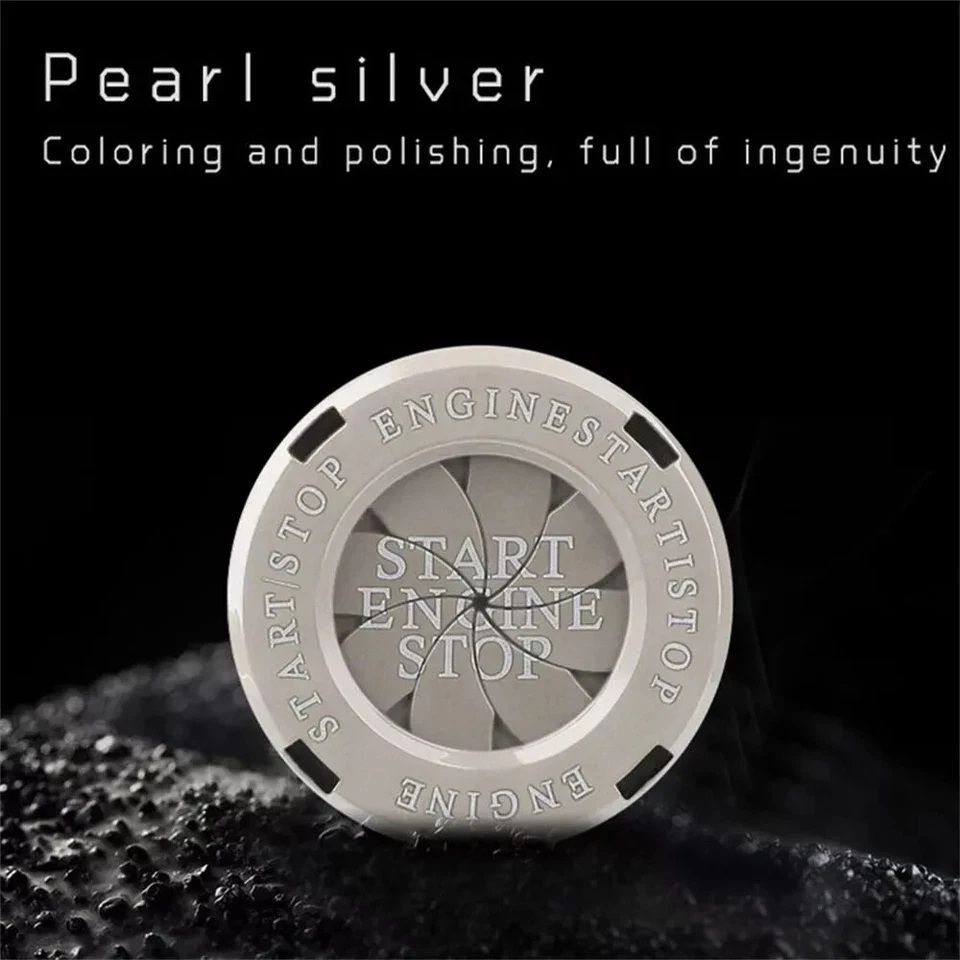 Car Moto Engine Start Stop Button Cover Ignition-Switch Rotatable Protection Cap - Image 1 of 1