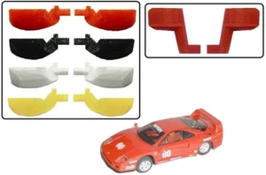 Espejos de ala para Ferrari F40 Scalextric vintage años 90 en negro rojo y blanco - Imagen 1 de 18