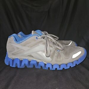 Mens Reebok Zigtech Sneakers  Sz 10.5 US  104213748 Gray Blue Shoes Running