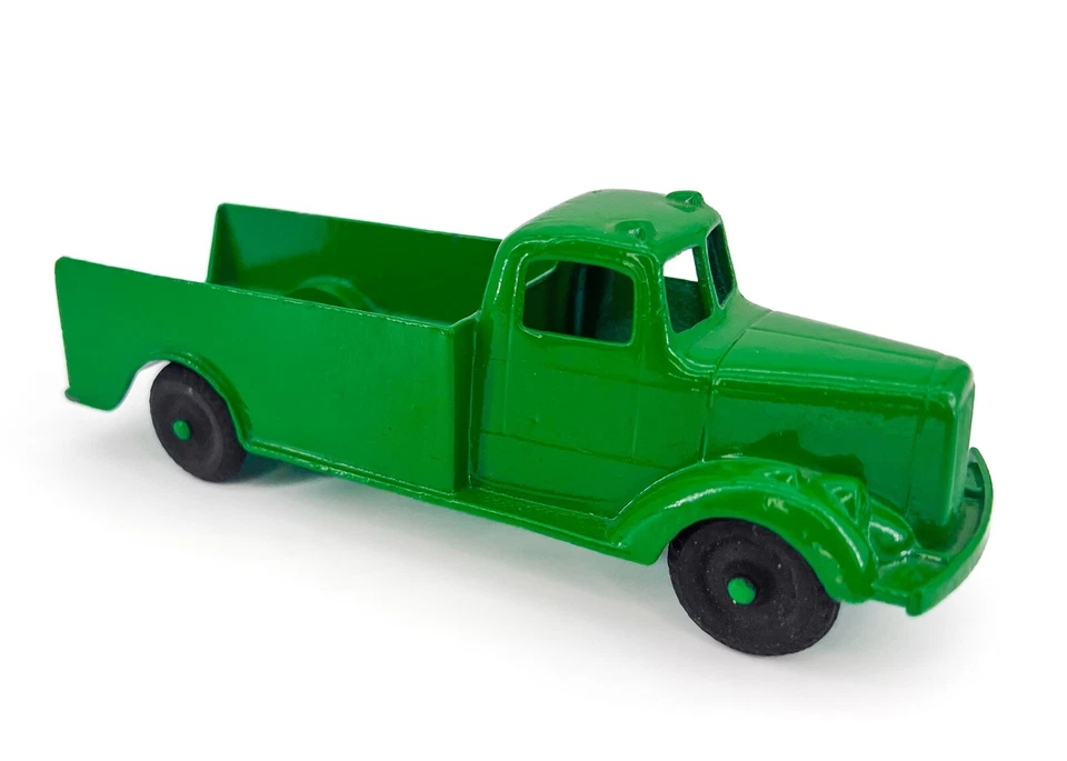 Camión de reparto Tootsietoy 6" estilo Mack ventana dividida juguete verde Tootsie de colección Foto 1 de 4