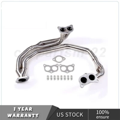FOR 1997-2005 SUBARU IMPREZA RS 2.5L EJ25 NA RACING SS HEADER MANIFOLD EXHAUST - Image 1 of 4