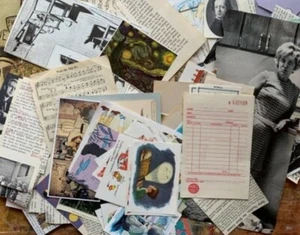 Ephemera lotto di 10 pz diario spazzatura casuale scrapbooking - Foto 1 di 1