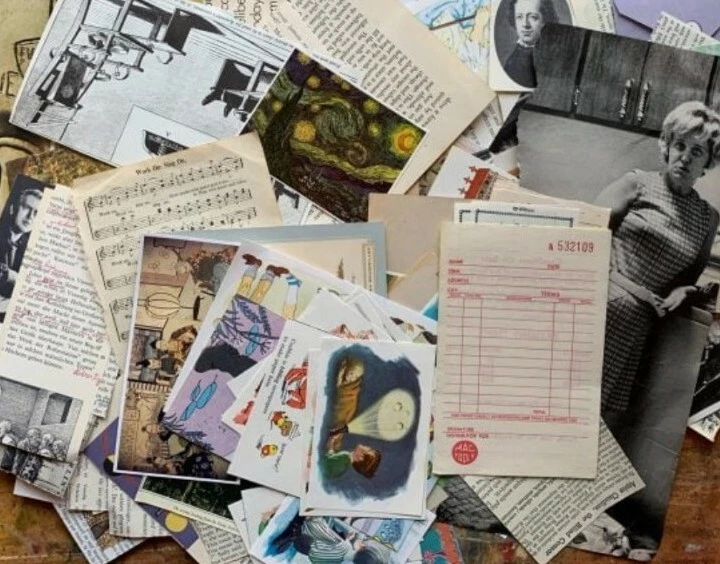 Ephemera Lot Of 50 Pcs Random Junk Journal Scrapbooking - Image 1 of 1