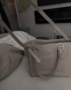 Dagne Dover-Signature classic Coated Canvas Tote - Picture 1 of 7
