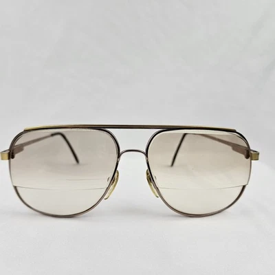 Marco de gafas de sol para mujer Ciera 140 de gran tamaño retro años 80 metal dorado de colección Foto 1 de 4