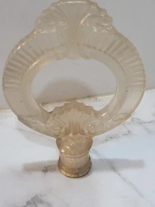 Vintage Art Deco Clear Celluloid Wreath Vintage Lamp Shade Finial Beautiful  - Picture 1 of 5