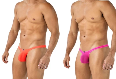 CUT4MEN BULGE THONG orange pink rosa string  brazilian slip C4MSPXBUL04 - Bild 1 von 4