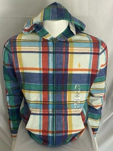 Ralph Lauren Polo Big Boys Full Zip Main Street Hoodie Multi Colored - Picture 1 of 6