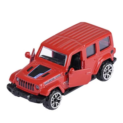 Majorette 1/64 Jeep Wrangler Rubicon 4xe Red with Collector Card Diecast 2120530 - Image 1 of 2