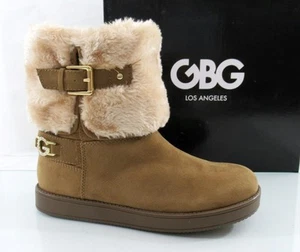 GBG Los Angeles G by Guess Aleya Bota de Invierno Clima Frío Ligera Natural Talla 7.5 - Imagen 1 de 7