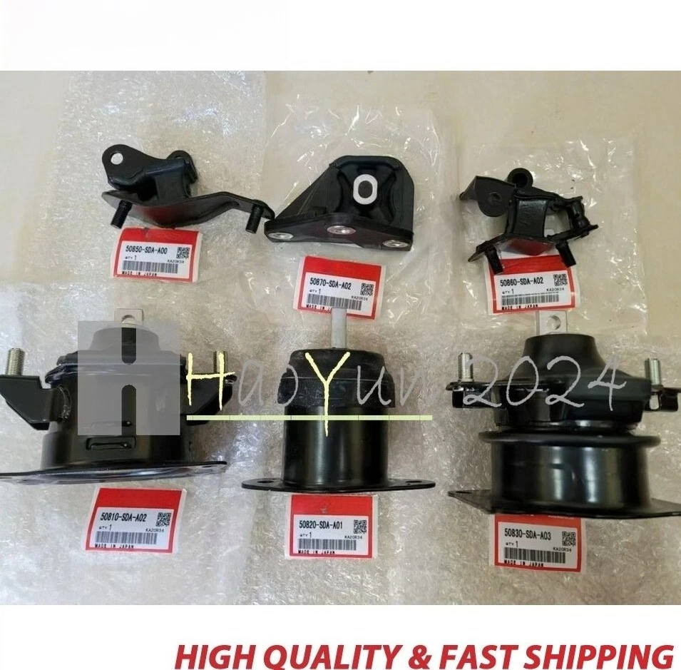 OEM Engine Mount kit Trans Mount Set 6Pcs For 03-07  Accord Acura TSX 2.4L - Image 1 of 4