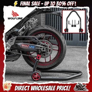 Universal Motorcycle Rear Paddock Stands Lifting Frame Jacks Wheel Lift Swingarm - Picture 1 of 16