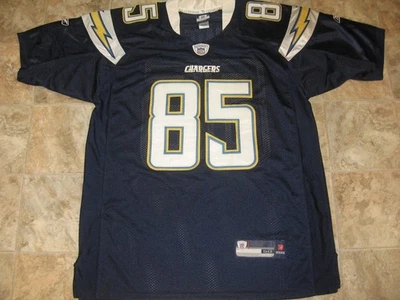 SAN DIEGO CHARGERS ANTONIO GATES #85 SEWN PATCHES STICHED JERSEY BY REEBOK - Image 1 of 4