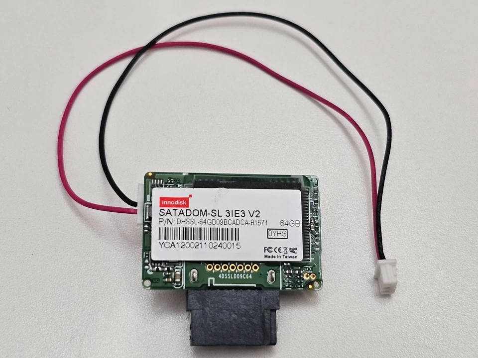 64GB SSD SATADOM Innodisk Internal Boot SSD Drive 6Gbps with Power Cable for X10 - Image 1 of 1