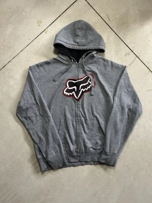 Y2k Fox Racing embroidered zip up hoodie, size XXL 2XL - Image 1 of 4
