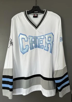 Y2K Cher Living Proof Farewell Tour RARE 2002 Giant Stitched Hockey Jersey - XXL - Image 1 of 4