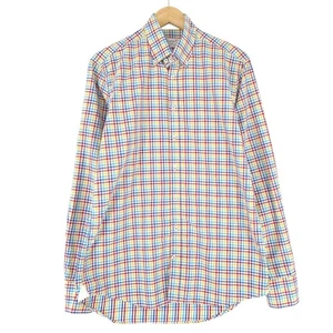 Camicia Da Uomo Stenstroms Formale Classica Fitted A Quadri Cb4 Taglia 40 15.3/4 - Foto 1 di 6