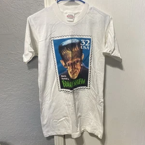Vintage Frankenstein Stamp Shirt Youth L/XL 1997 Universal Monsters USPS Horror - Bild 1 von 15