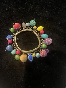 Brass Adjustable Ball Beaded Bracelet - Picture 1 of 3