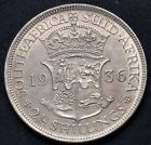 1936 South Africa Half crown 2 1/2 Shilling George V Silver Coin