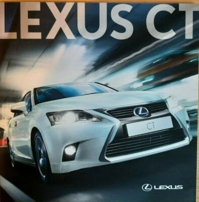 Very thick LEXUS CT car sales brochure. Prestige 10/15 UK catalogue prospekt - Image 1 of 4