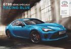 Catalogue Brochure Toyota GT 86 Racing Blue 04/2018 France