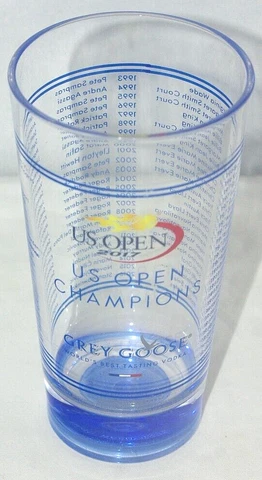 3 US OPEN  2017 Tennis GREY GOOSE #HONEYDEUCE Cup Glass Drink Cover