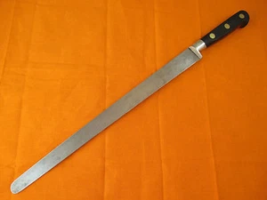 Coltello affettatrice a naso tondo Sabatier 11,75 pollici in acciaio al carbonio - Foto 1 di 11