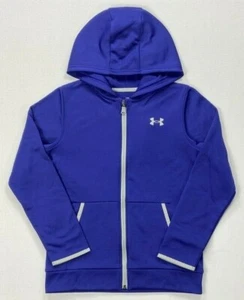 Boy's Youth Under Armour Loose Fit Cold Gear Polyester Full-Zip Hoodie - Picture 1 of 3