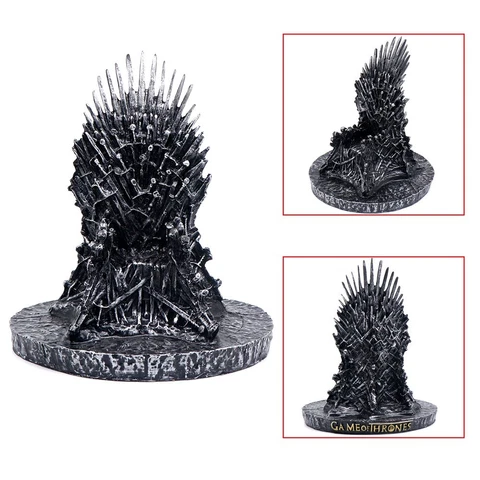 7'' Game of Thrones The Iron Throne Stark's Sword Chair Figure Fan's Model Decor Cover