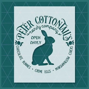 Bunny Rabbit Easter Stencil – Spring, Holiday, Christian, Cute, Kids, Craft Art - Picture 1 of 5