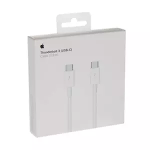 CABLE USB-C ORIGINAL APPLE THUNDERBILT 3 PRO 0,8 M (MACHO A MACHO) A1896 - BLANCO - Imagen 1 de 5