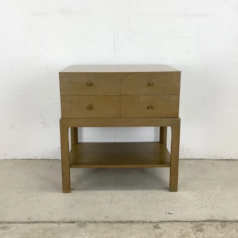 Mid-Century Two Drawer Nightstand Cover