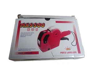 MX-5500 8 Ziffern Preisschild Pistole Etikettierer rote Farbe getestet und funktionsfähig Original - Bild 1 von 11