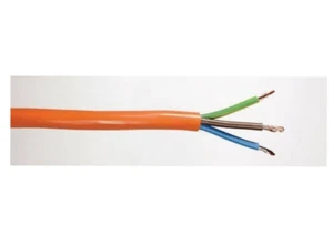 3 Core Orange Flex Cable Extension Lead Mower Strimmer 0.75mm 1mm 1.5mm 2.5mm - Picture 1 of 2