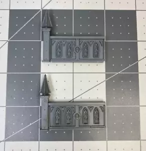 40K Sector Imperialis WALL SECTIONS x2 Kill Team Terrain Necromunda GW Bits Y25 - Picture 1 of 1