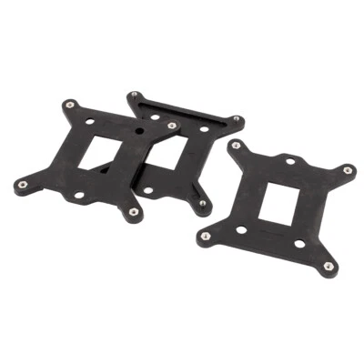 Kunststoff CPU Kühler Lüfter Halterung Klammer Rückplatte 3st Schwarz - Bild 1 von 2