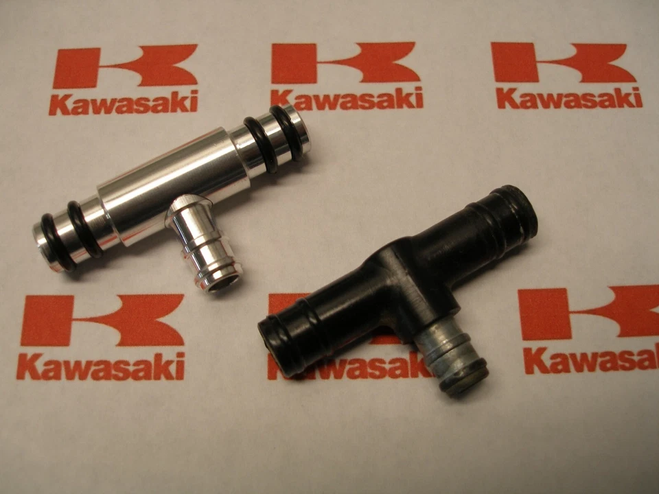 Kawasaki Carb Fuel  Center Tee / Alum  KZ1100,1000,650,CSR,GPZ,ZN ,'81-2005 - Image 1 of 1