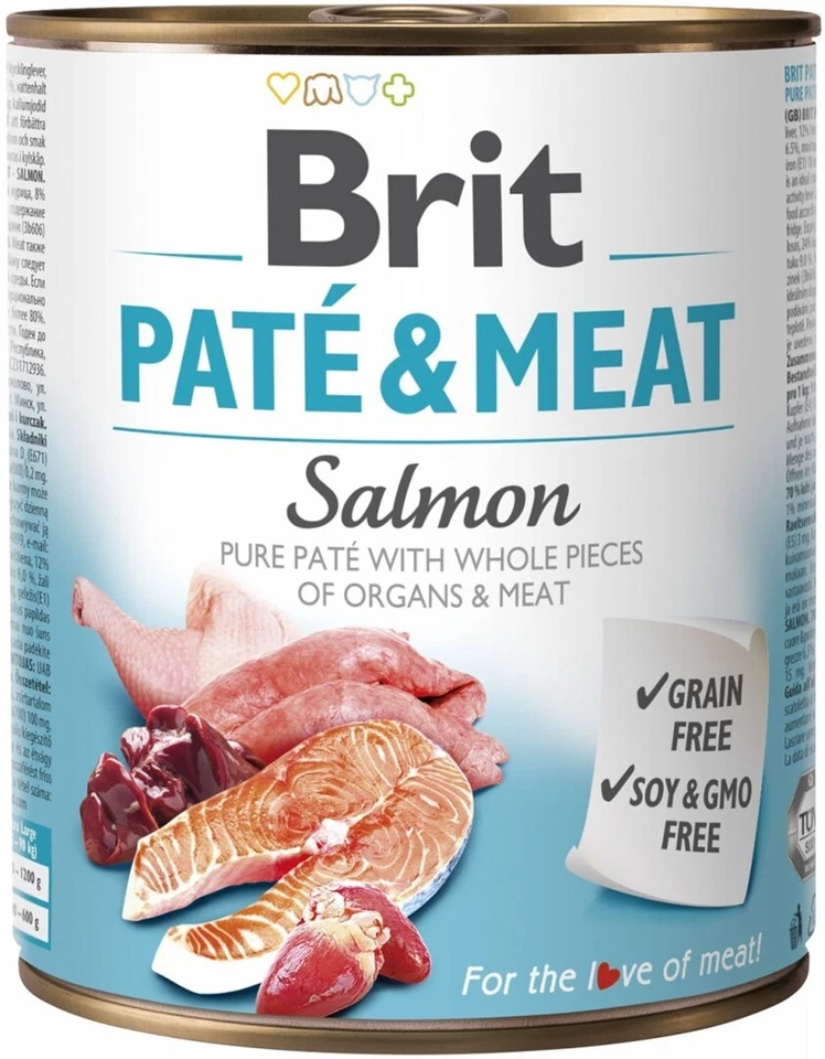 8595602557554 BRIT Paté & Meat mit Lachs - 800g Brit - Bild 1 von 1