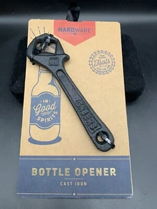 WRENCH BOTTLE OPENER, CAST IRON, THE RIGHT TOOL FOR THE RIGHT JOB, MAN CAVE NEW - Picture 1 of 5