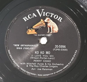 Perry Como Ko Ko Mo / You'll Always Be My Lifetime Sweetheart 78 RPM E Pop '55 - Imagen 1 de 4