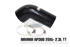 NP300 Navara Intake Pipe Upgrade inlet hose 2.3L 2015+ twin turbo diesel BLACK - Picture 1 of 1
