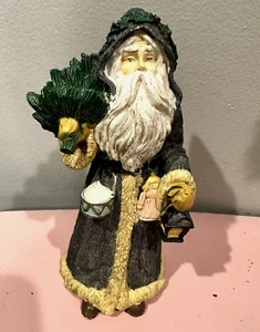 Santa Claus Figurine by Midwest Importers w/ Tree & Lantern 6" - Picture 1 of 6