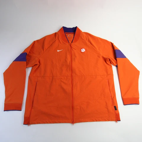 Clemson Tigers Nike Jacket Men's Orange/Purple Used Cover