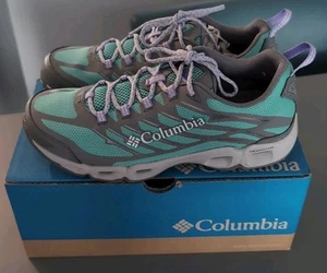 Ladies Columbia Cypresswood Aqua Blue Green Sneakers Shoes New 9 - Picture 1 of 5