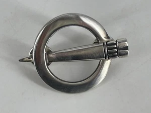 Lisa Jenks Silver Lapel/Hat Pin - 13.7G - RARE DESIGN - Picture 1 of 9