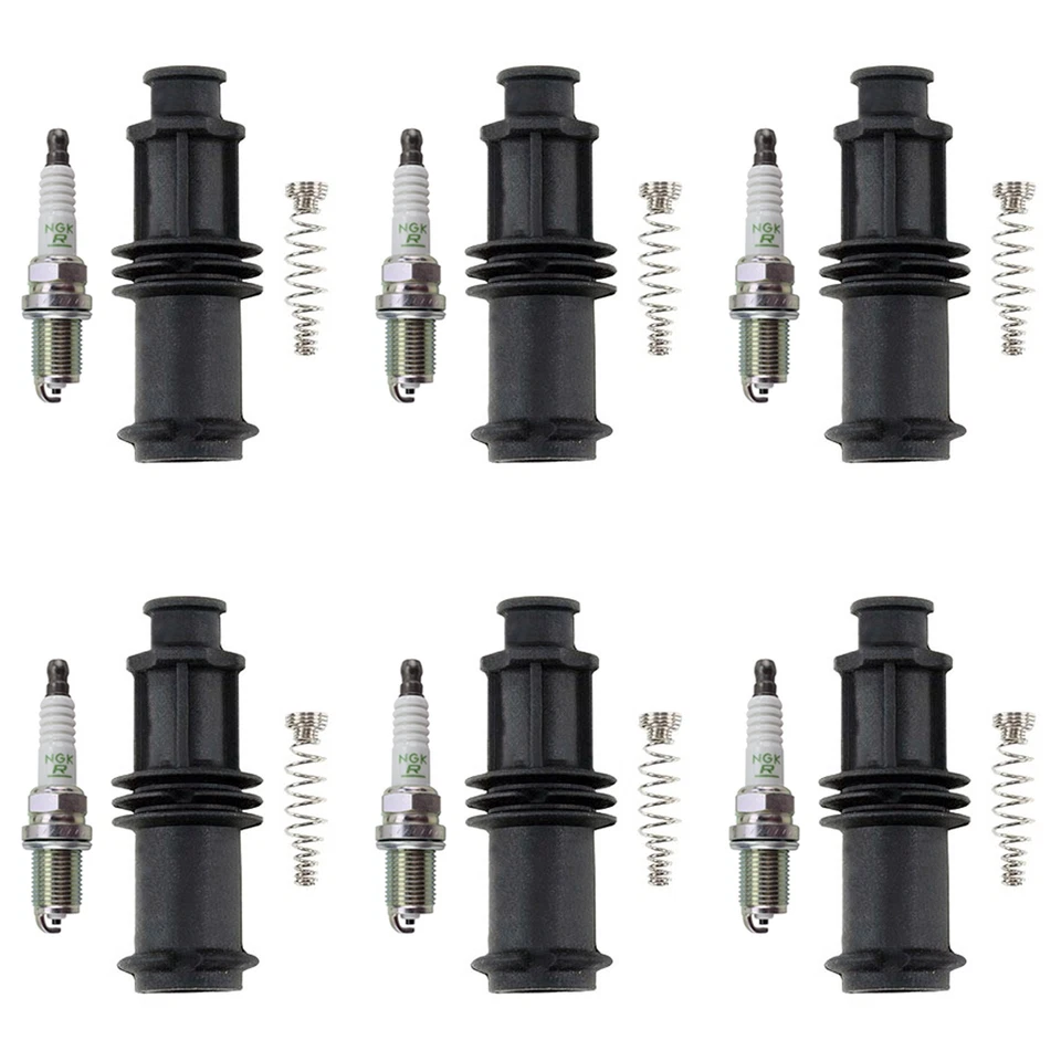 Kit de 6 bujías de alimentación en V y botas de bobina Denso NGK para Cadillac CTS 3,2 L V6 03-04 Foto 1 de 1