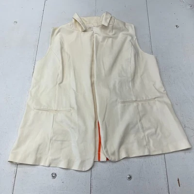 Grey By Jhoan Sebastian 灰色象牙色口袋开襟背心女式 2X 码 — 第 1/4 张图片