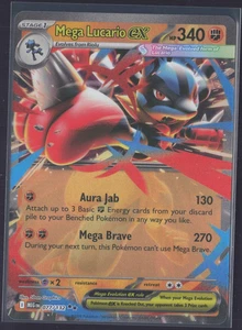 Pokémon TCG | Mega Evolution | Mega Lucario EX | 077/132 | NM - Picture 1 of 2