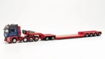 Herpa HE315814 1/87 MAN TGX GX Lowboy Semi Rimorchio Bowler Modello Auto - Immagine 1 di 4